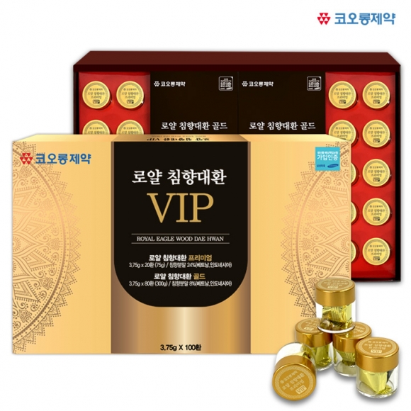 [코오롱제약] 로얄 침향대환 VIP 100환 (3.75g x 100환)(쇼핑백포함)
